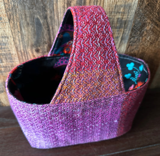 Dramatic Midnight Small Basket Bag
