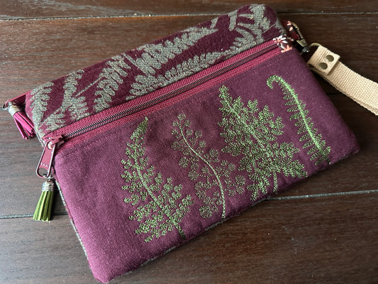 Beautiful Bracken Double Zipper Clutch