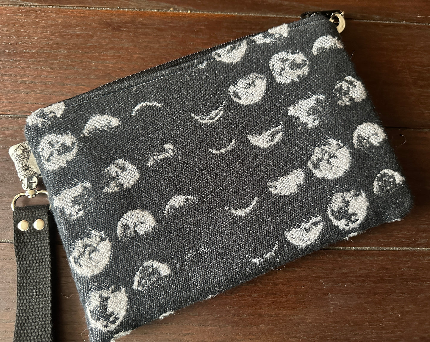 Moons Over Conifers Double Zipper Clutch