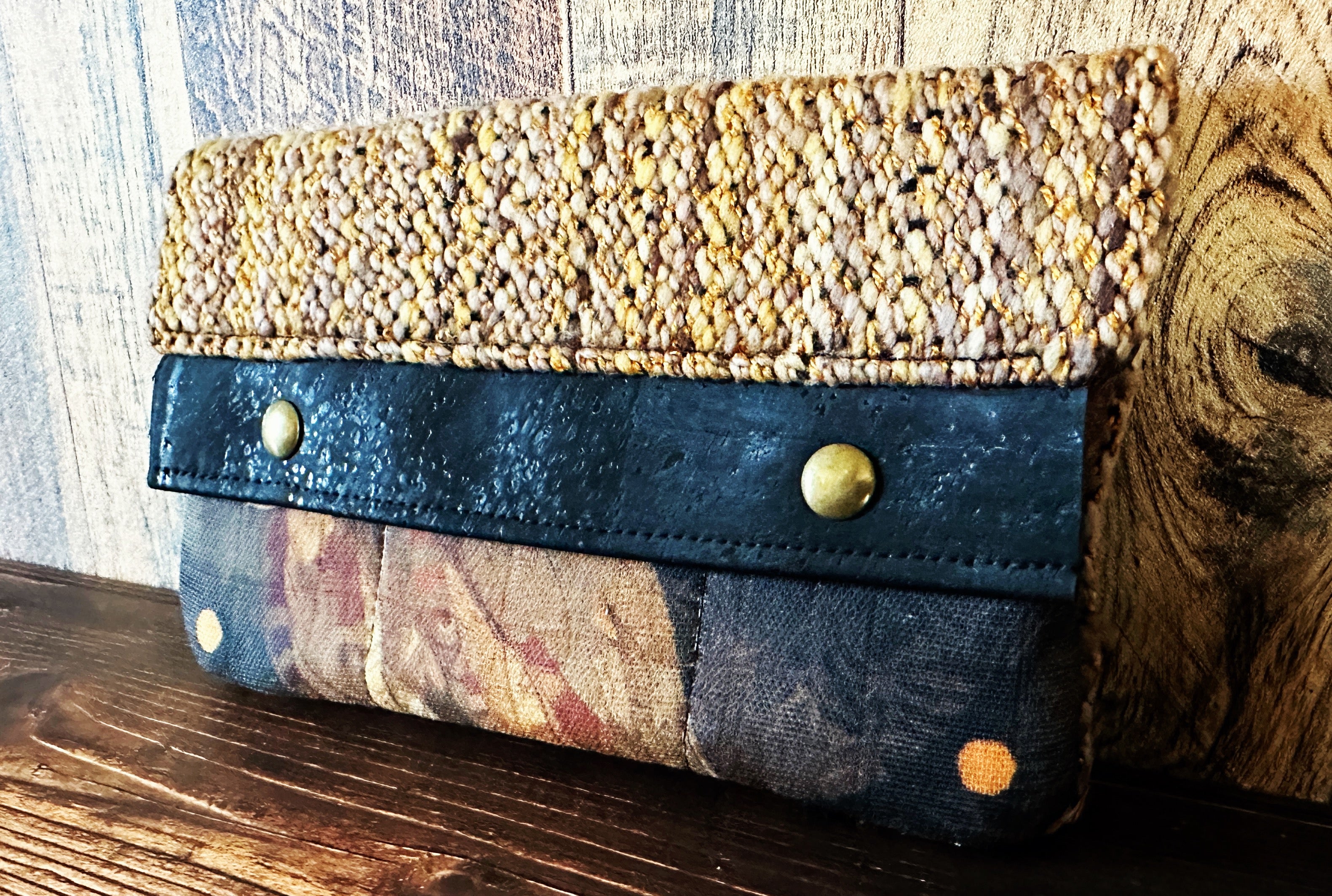 Golden Owls with Woven Wool Minimalist Wallet – The Little Farm & Annie ...