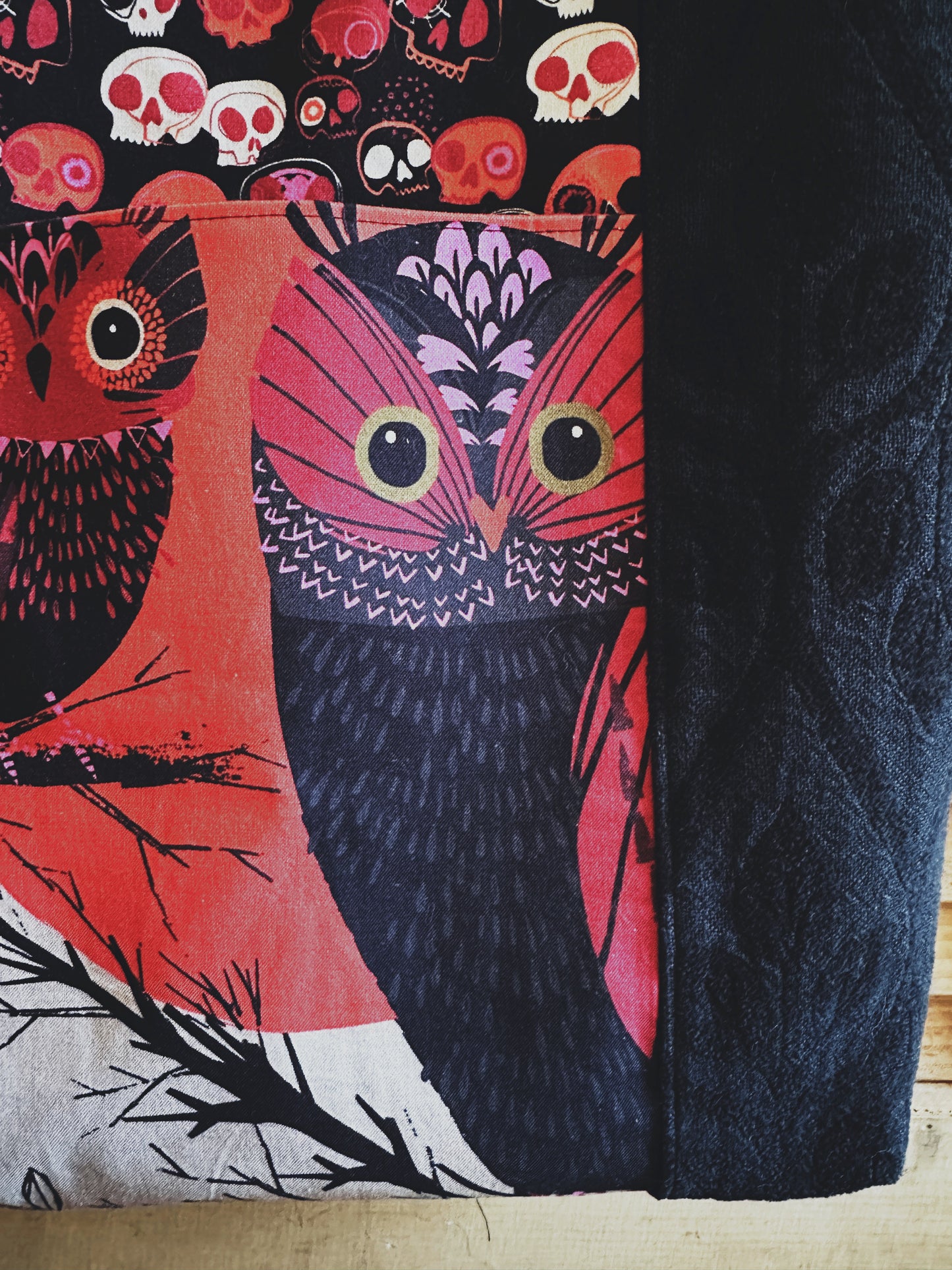 Owls and Crow Zipper Top Crossbody Tote Bag (Copy) (Copy) (Copy)