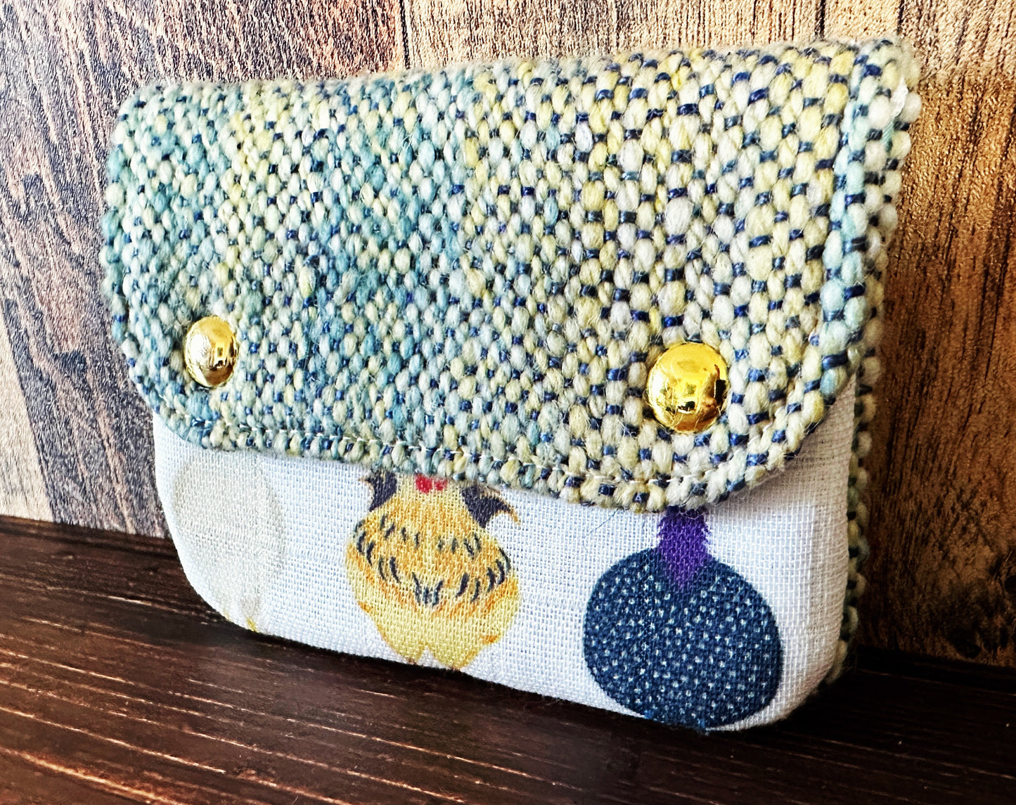 Chicken Breeds & Woven Wool Simple Card Wallet