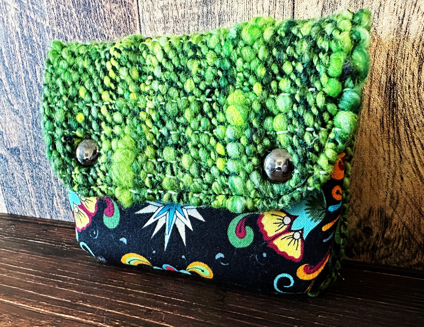 Skeleton Merfolk & Woven Wool Simple Card Wallet