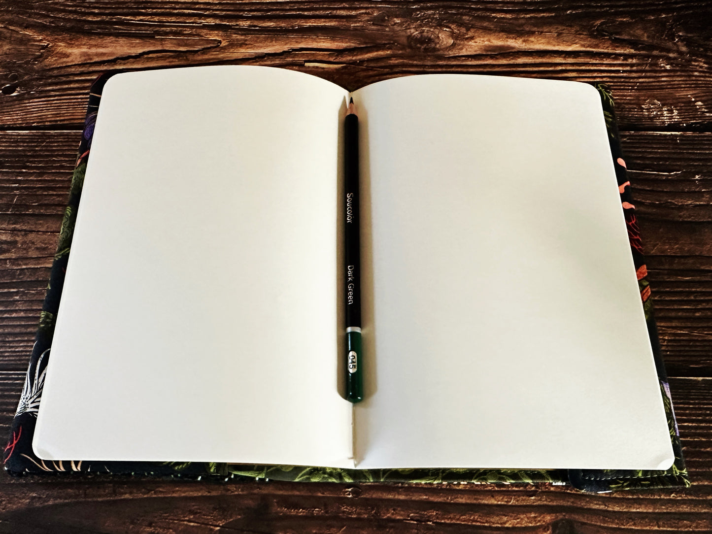 Hermit Crabs and Anemones with Handwoven Wool Adjustable A5 Journal Cover