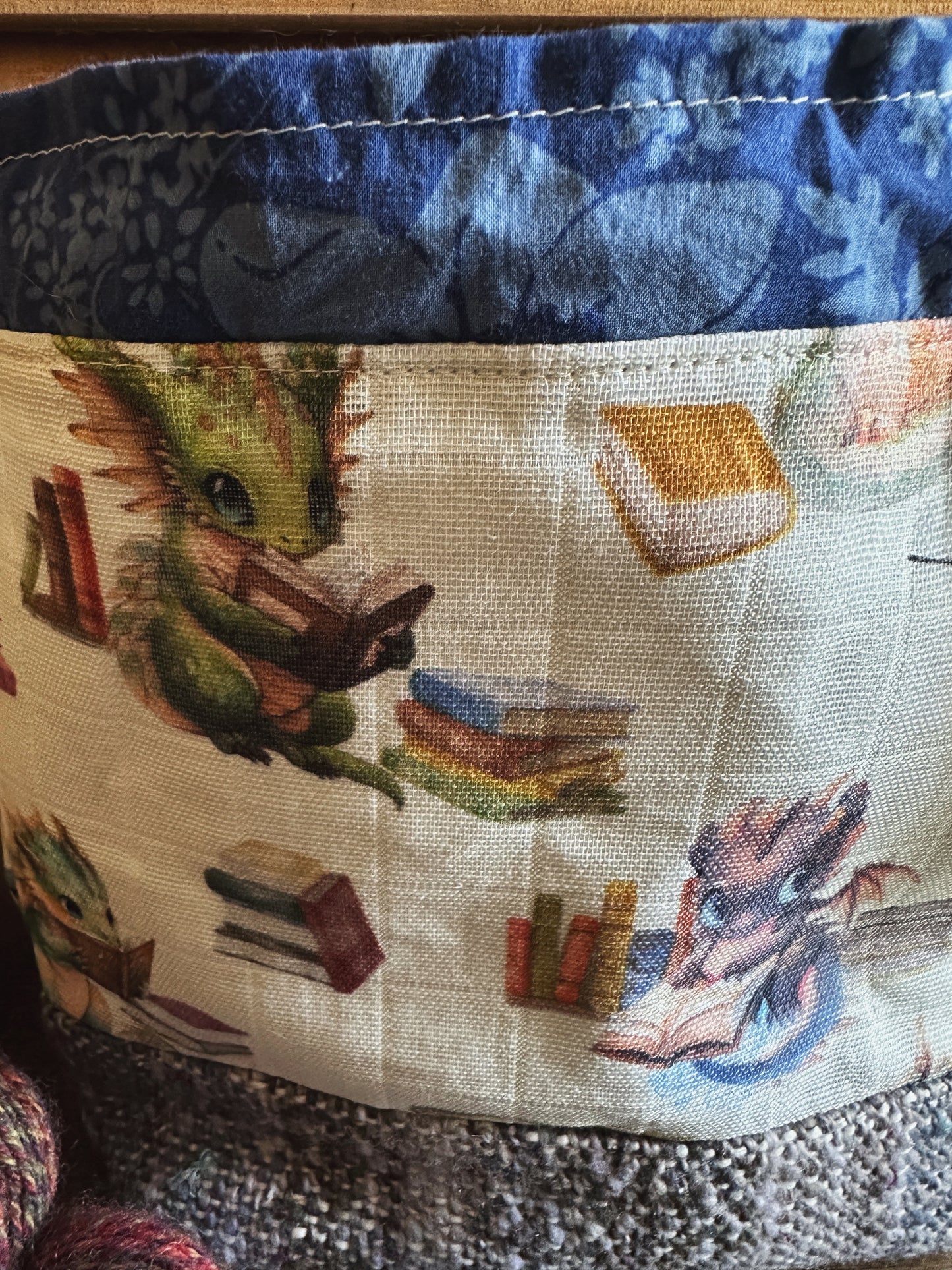 Book Dragons Small Project Bag