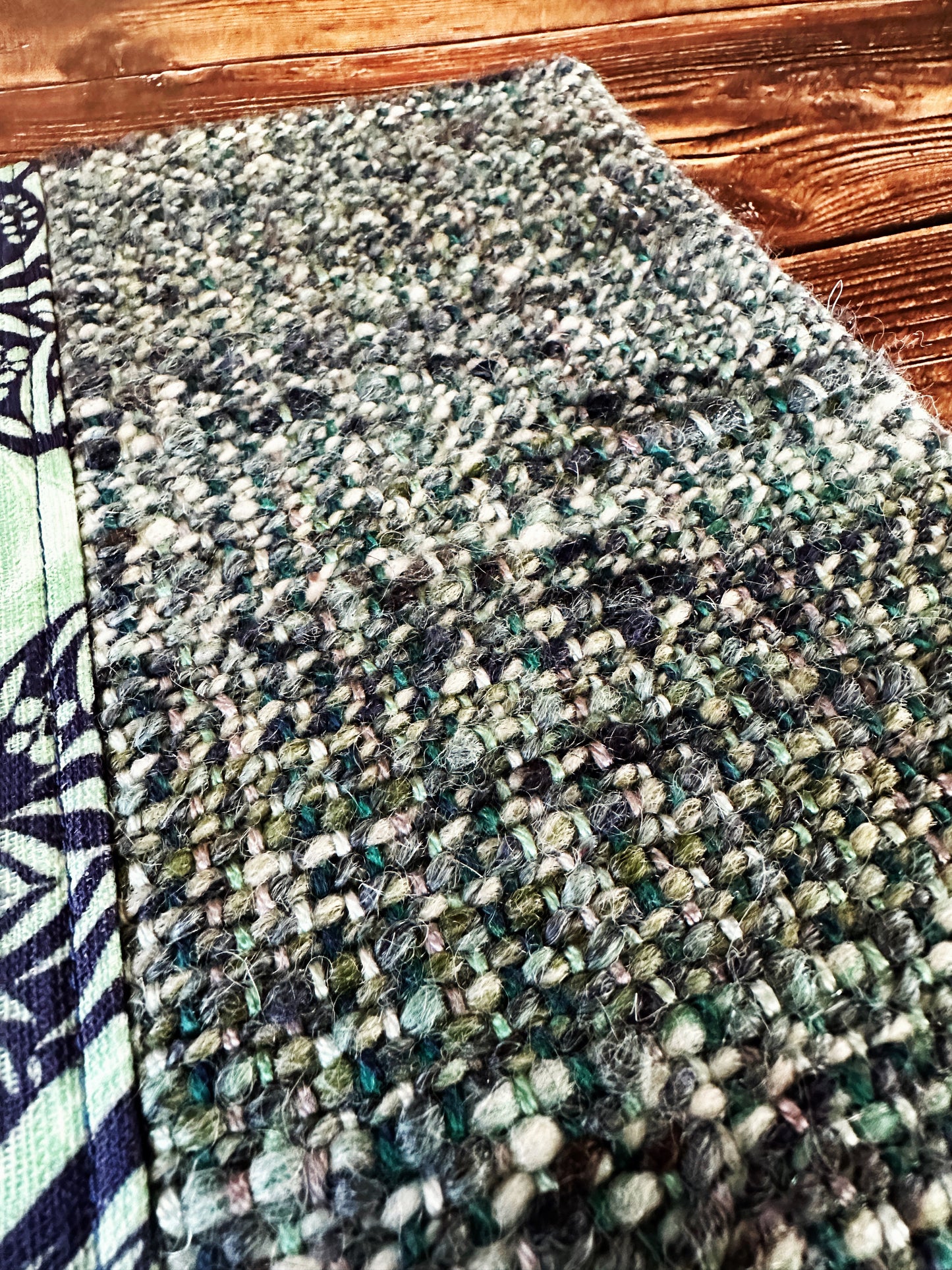 Uterus Garden with Handwoven Wool Adjustable A5 Journal Cover