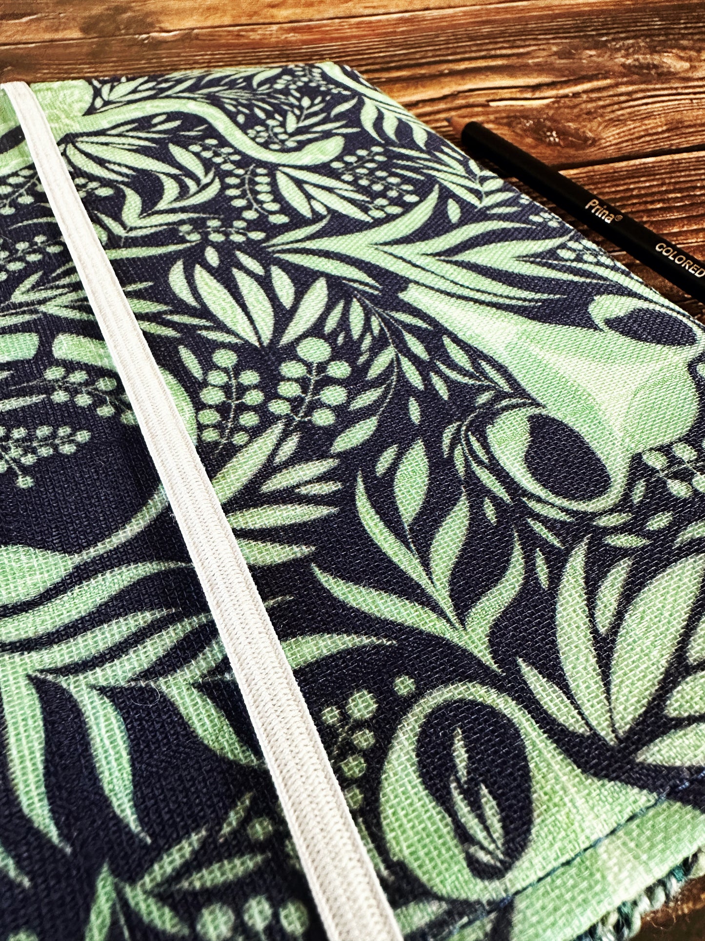 Uterus Garden with Handwoven Wool Adjustable A5 Journal Cover