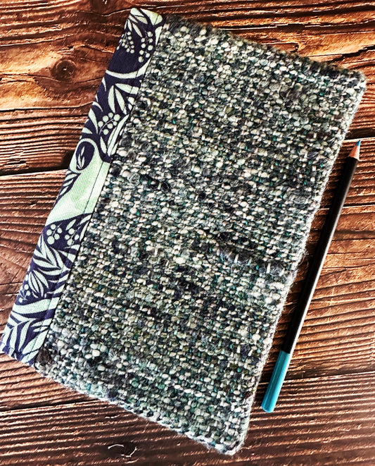 Uterus Garden with Handwoven Wool Adjustable A5 Journal Cover