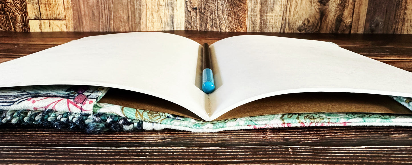 Sleepy Sloths with Handwoven Wool Adjustable A5 Journal Cover