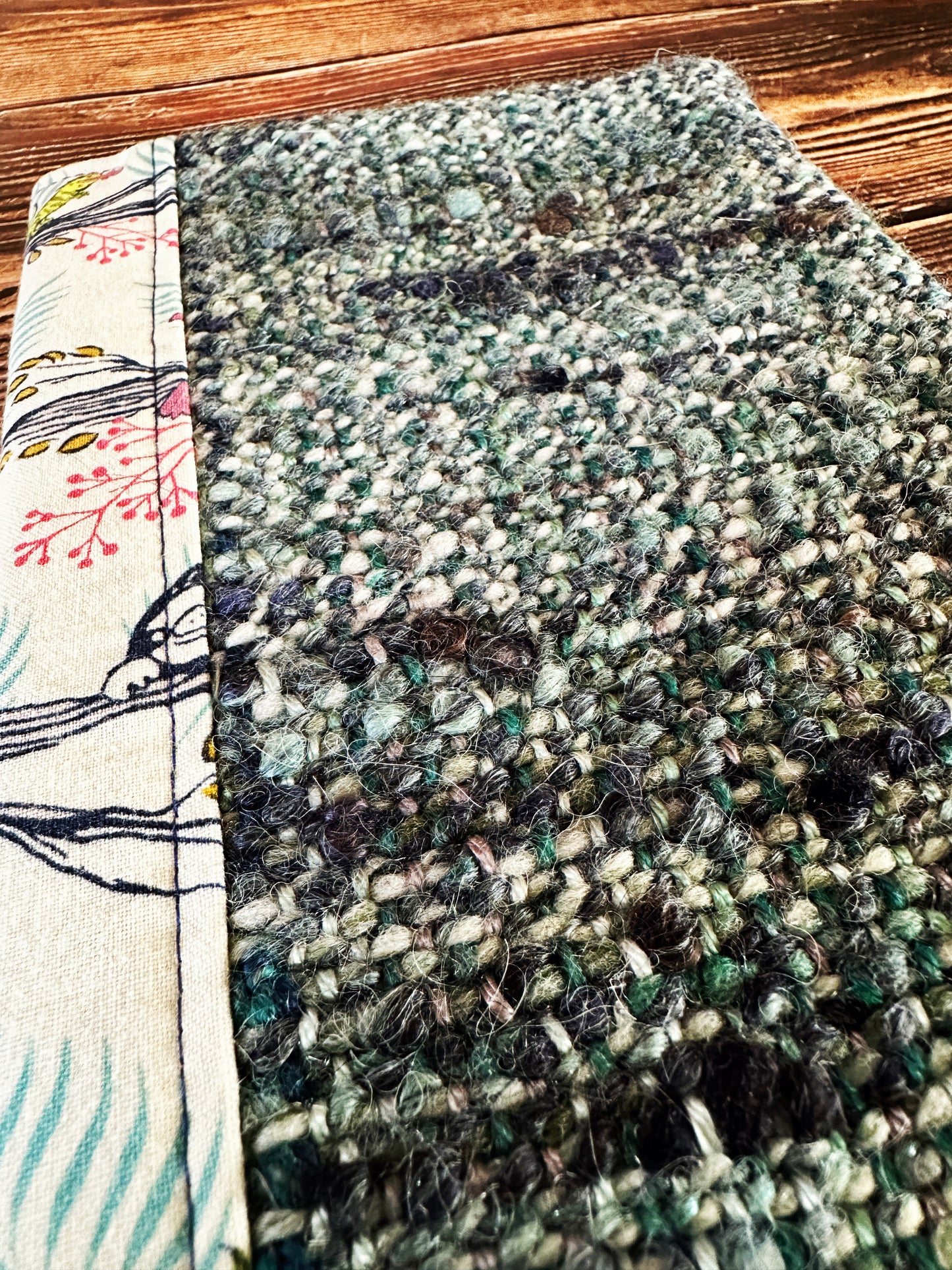 Sleepy Sloths with Handwoven Wool Adjustable A5 Journal Cover