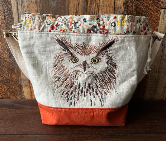 Wise Owls Medium Project Bag w/ Shoulder Strap