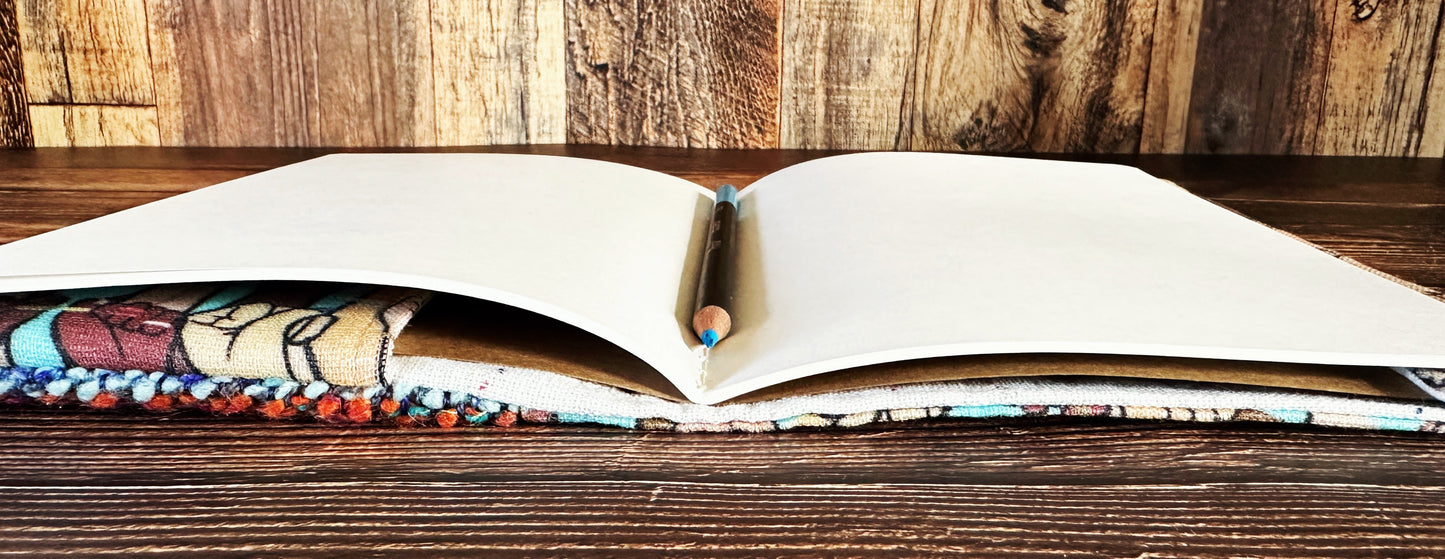 Resist Fists with Handwoven Wool Adjustable A5 Journal Cover