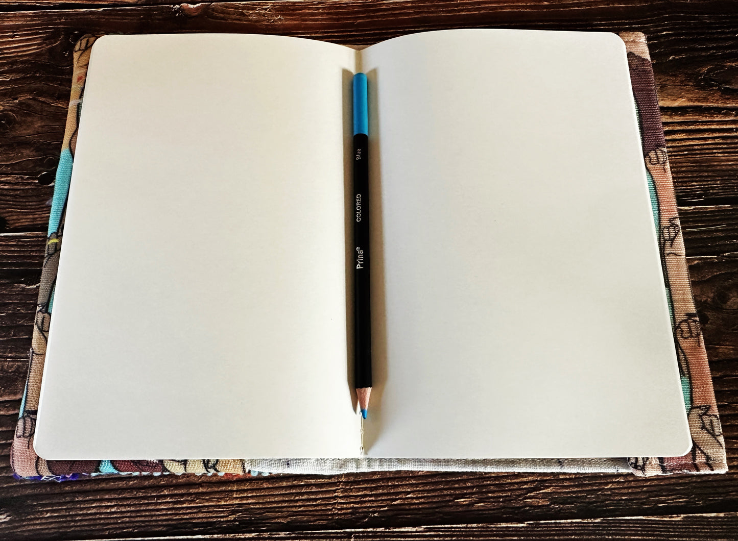 Resist Fists with Handwoven Wool Adjustable A5 Journal Cover