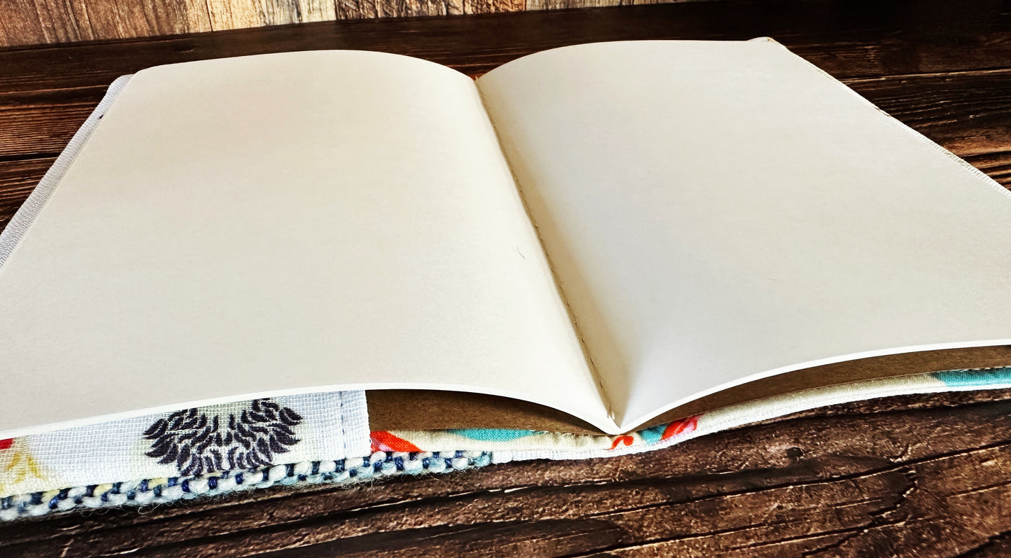 Chicken Breeds with Handwoven Wool Adjustable A5 Journal Cover