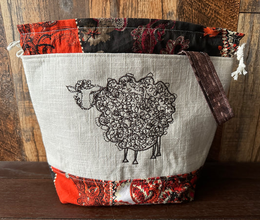 Curley Sheep Medium Project Bag