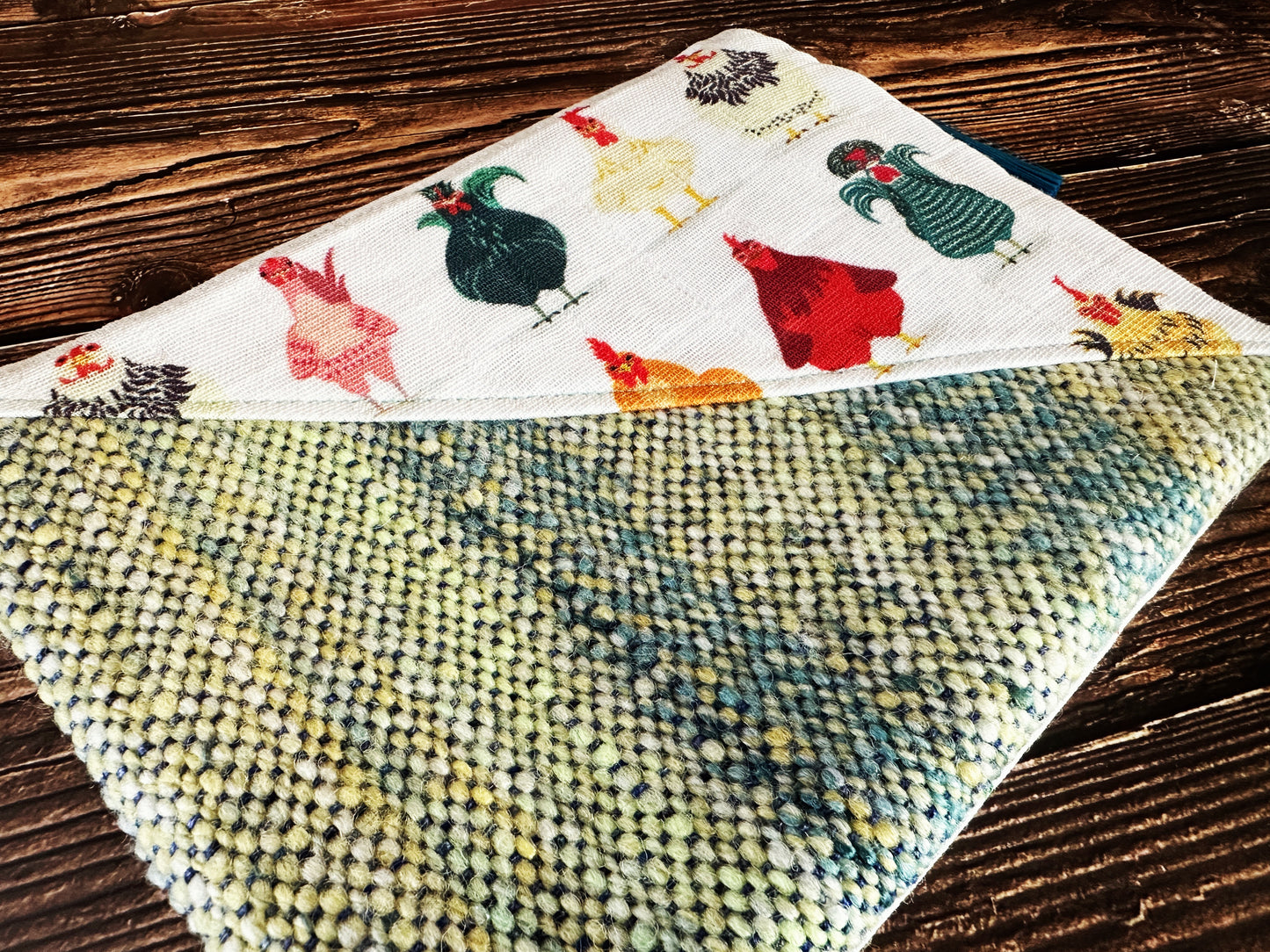 Chickens Breeds and Handwoven Wool Zipper Bag