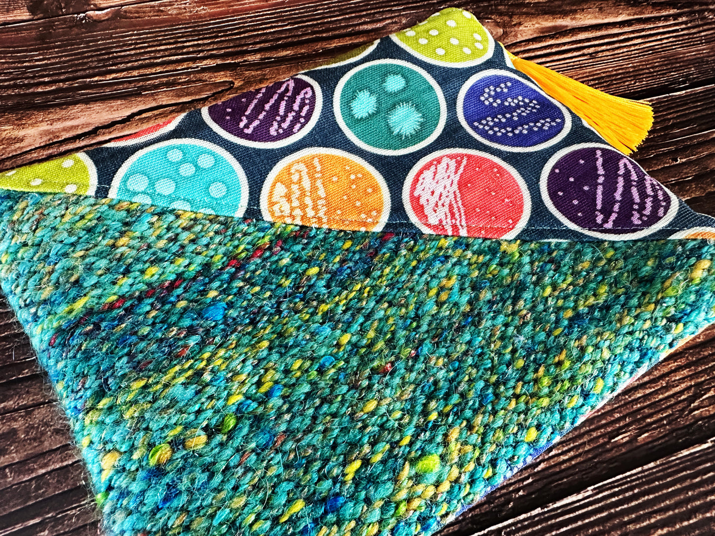 Petri Dishes and Handwoven Wool Zipper Bag
