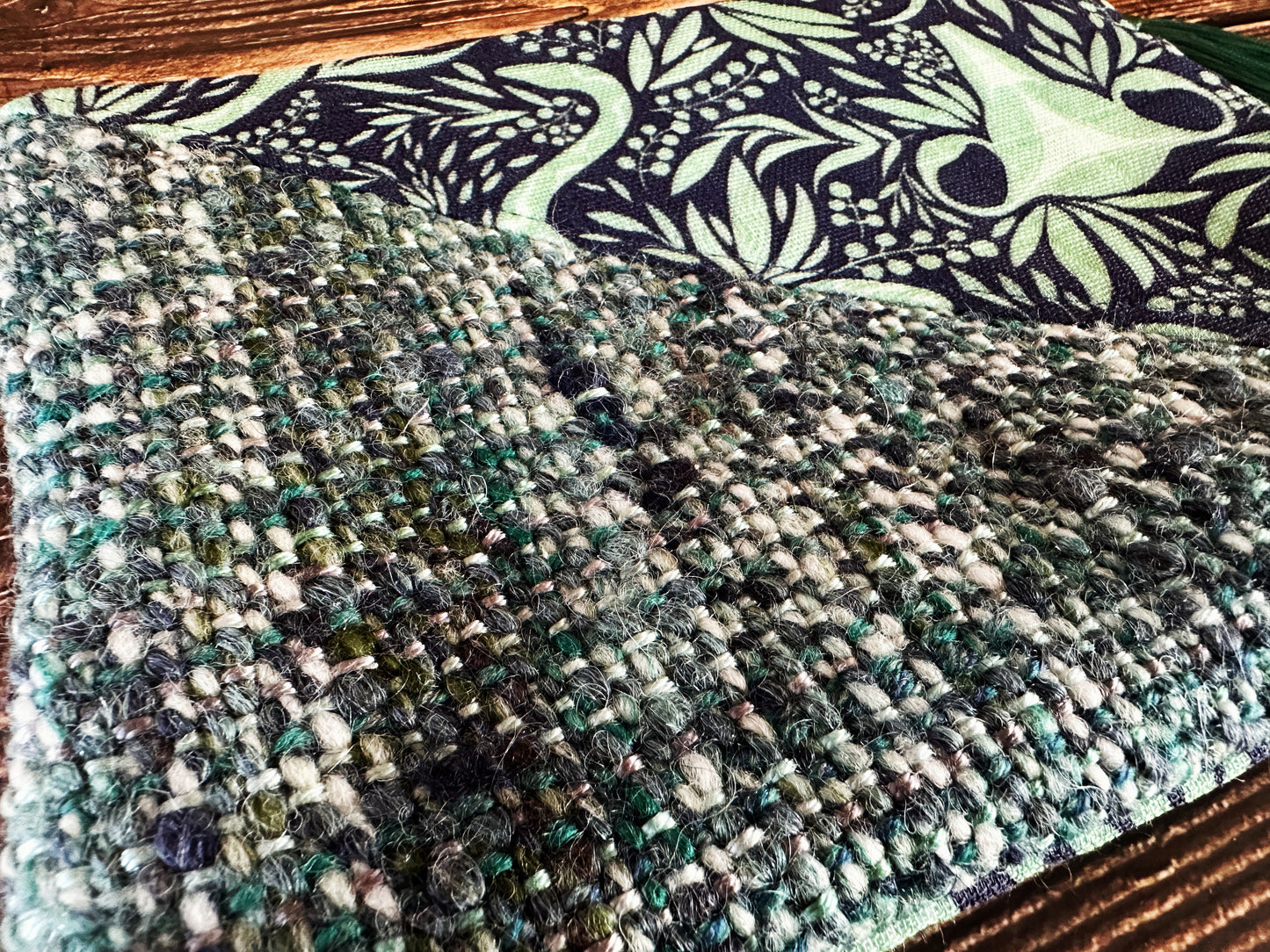 Uterus Garden with Handwoven Wool Zipper Bag