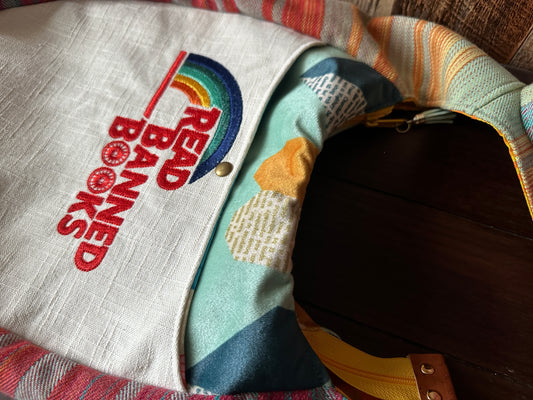 Read Banned Books Boho Crossbody Bag