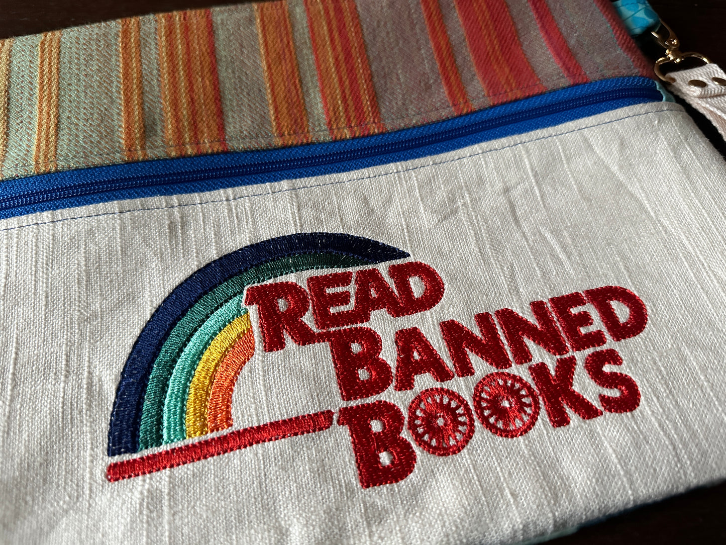 Read Banned Books Large Double Zipper Sleeve and Tablet Pouch