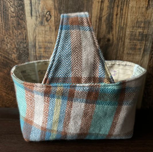 Library Cards Small Basket Bag