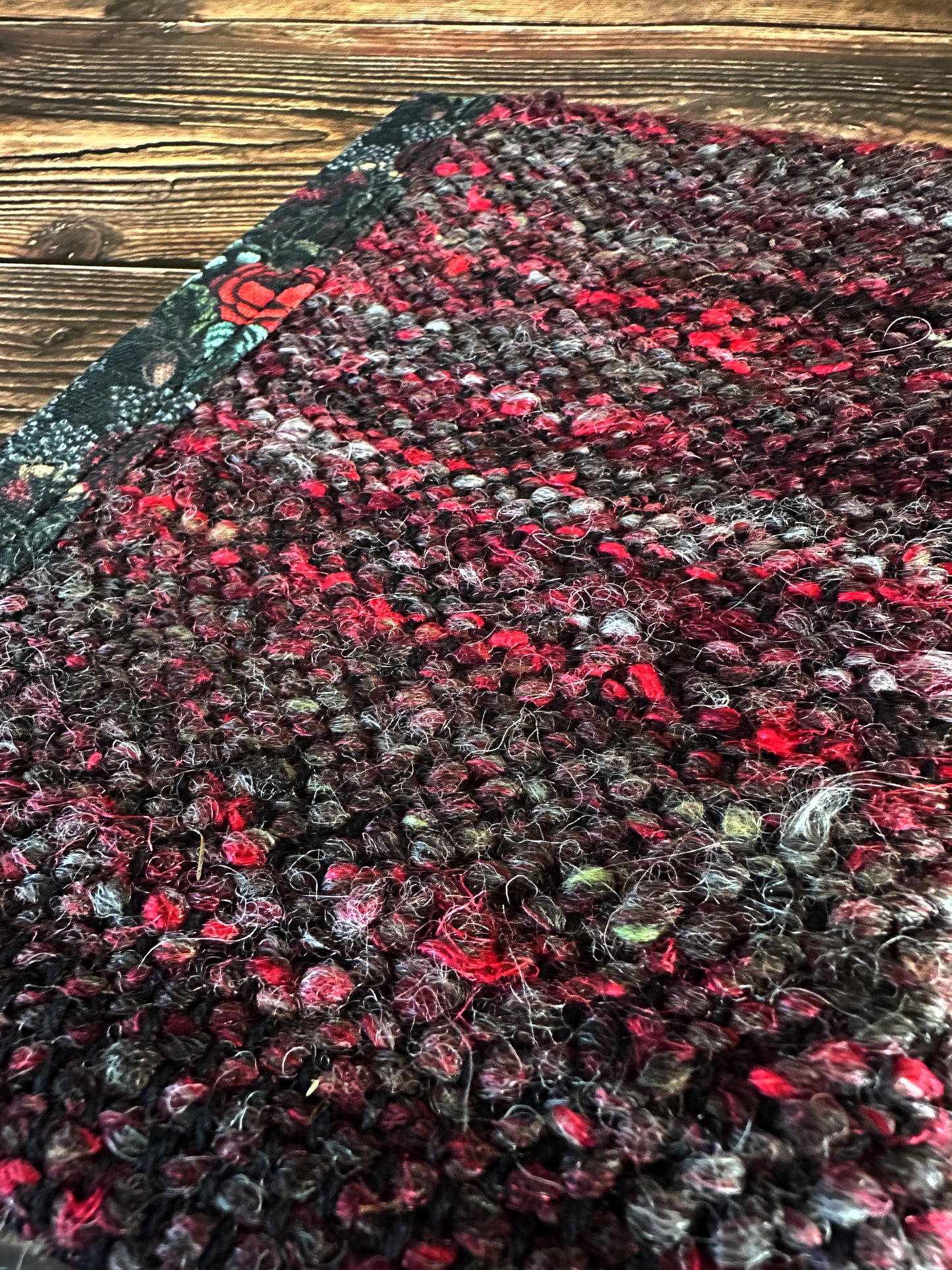 Swamp Rose with Handwoven Wool Adjustable A5 Journal Cover