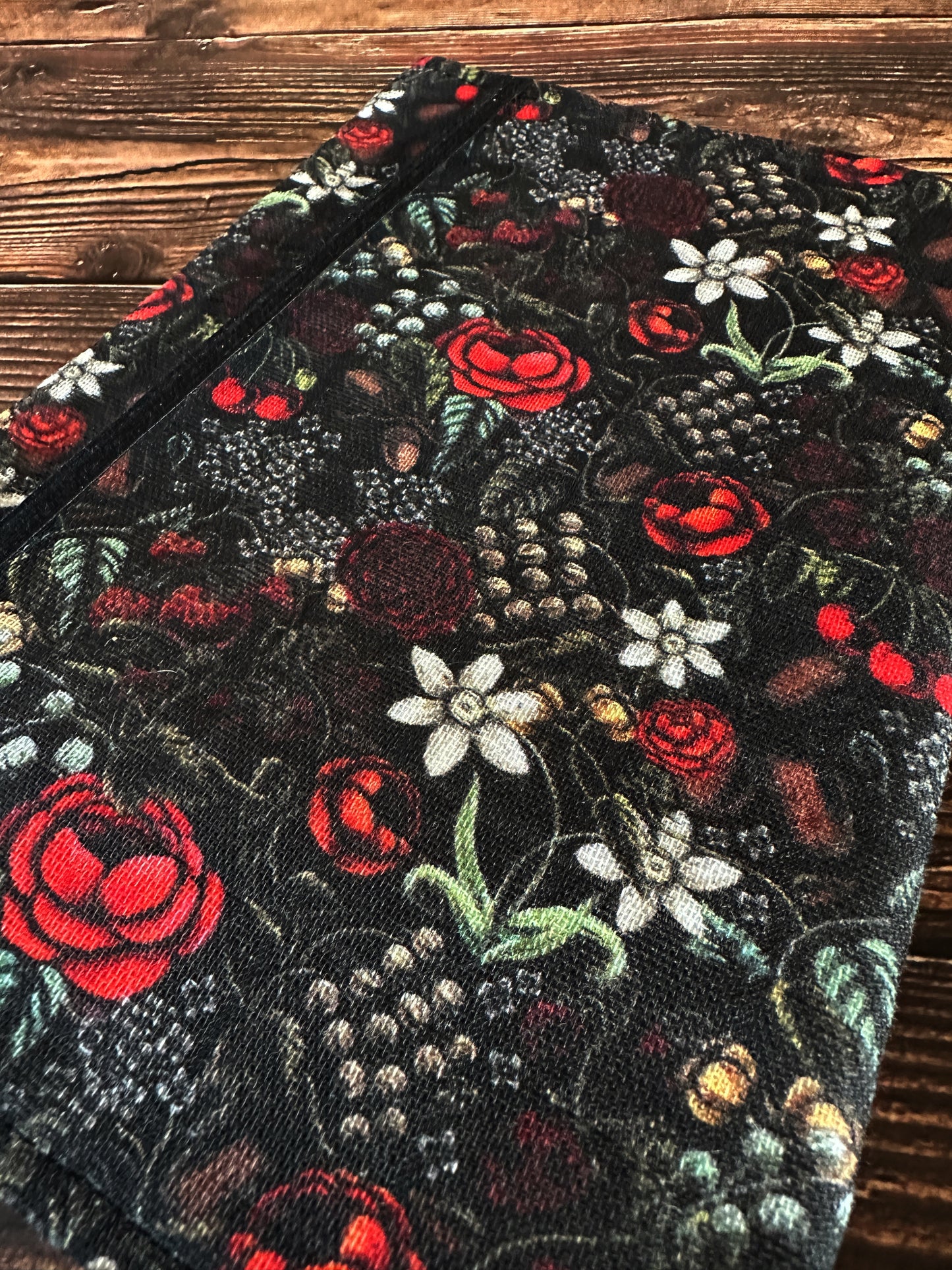 Swamp Rose with Handwoven Wool Adjustable A5 Journal Cover