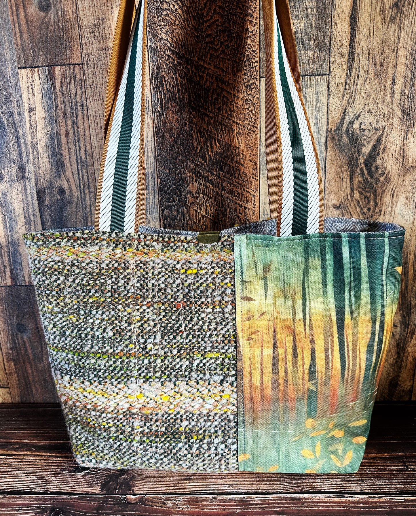 Languid Loons and Handwoven Wool Med Tote