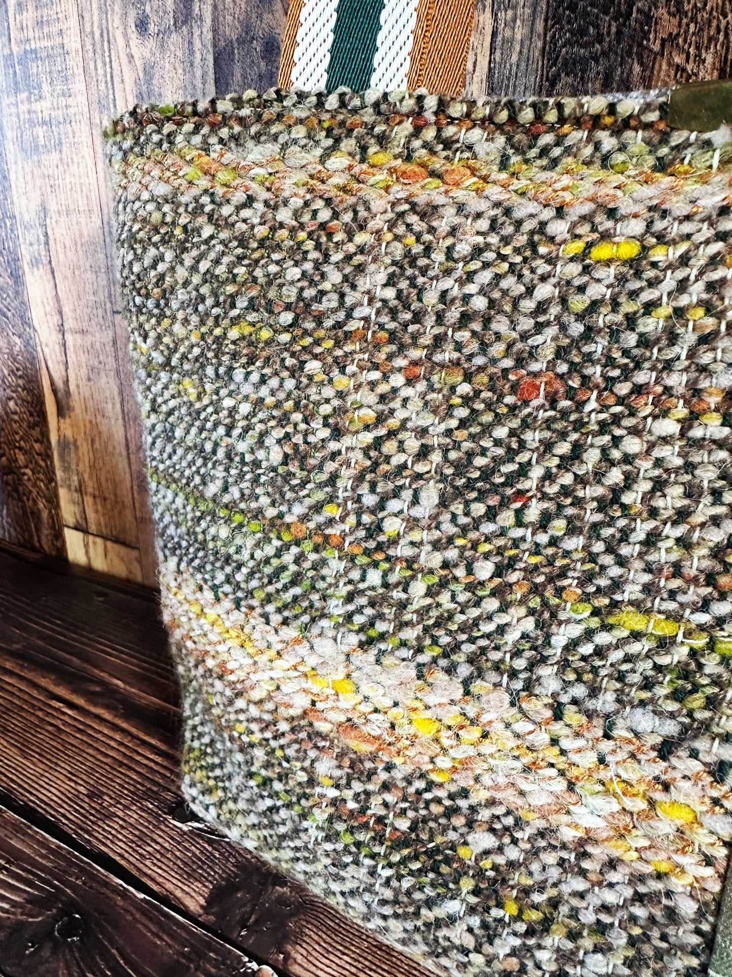Languid Loons and Handwoven Wool Med Tote