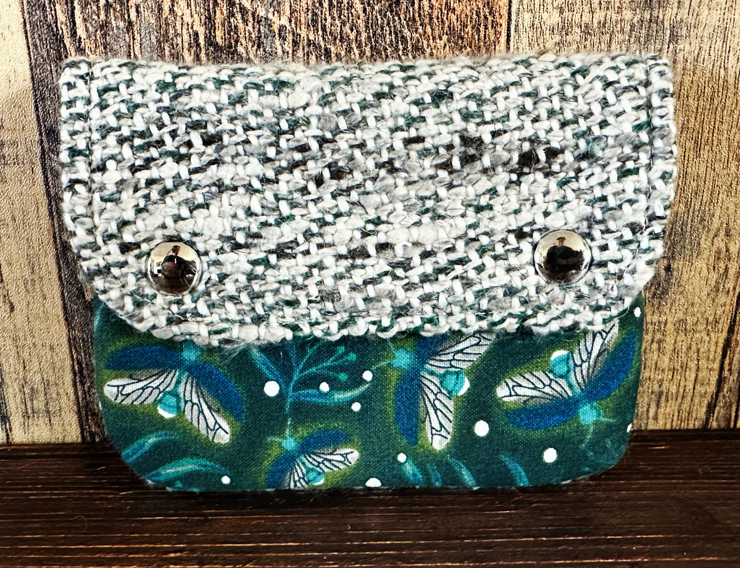 Fireflies & Woven Wool Simple Card Wallet