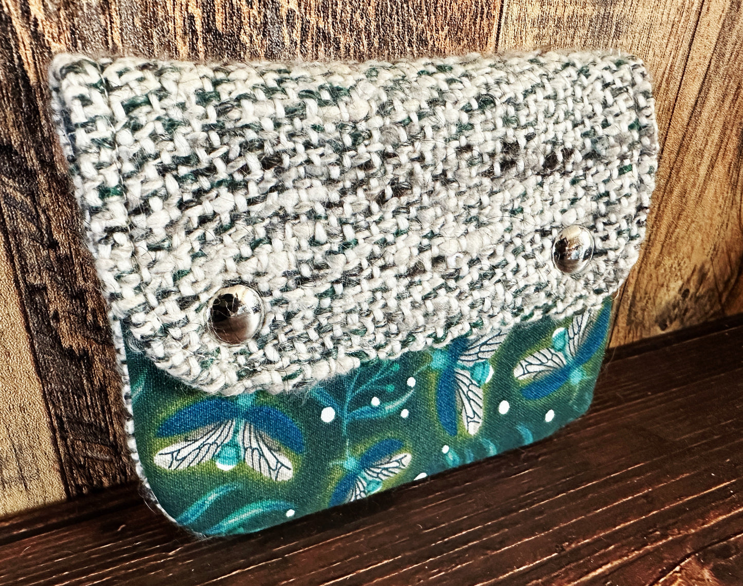 Fireflies & Woven Wool Simple Card Wallet