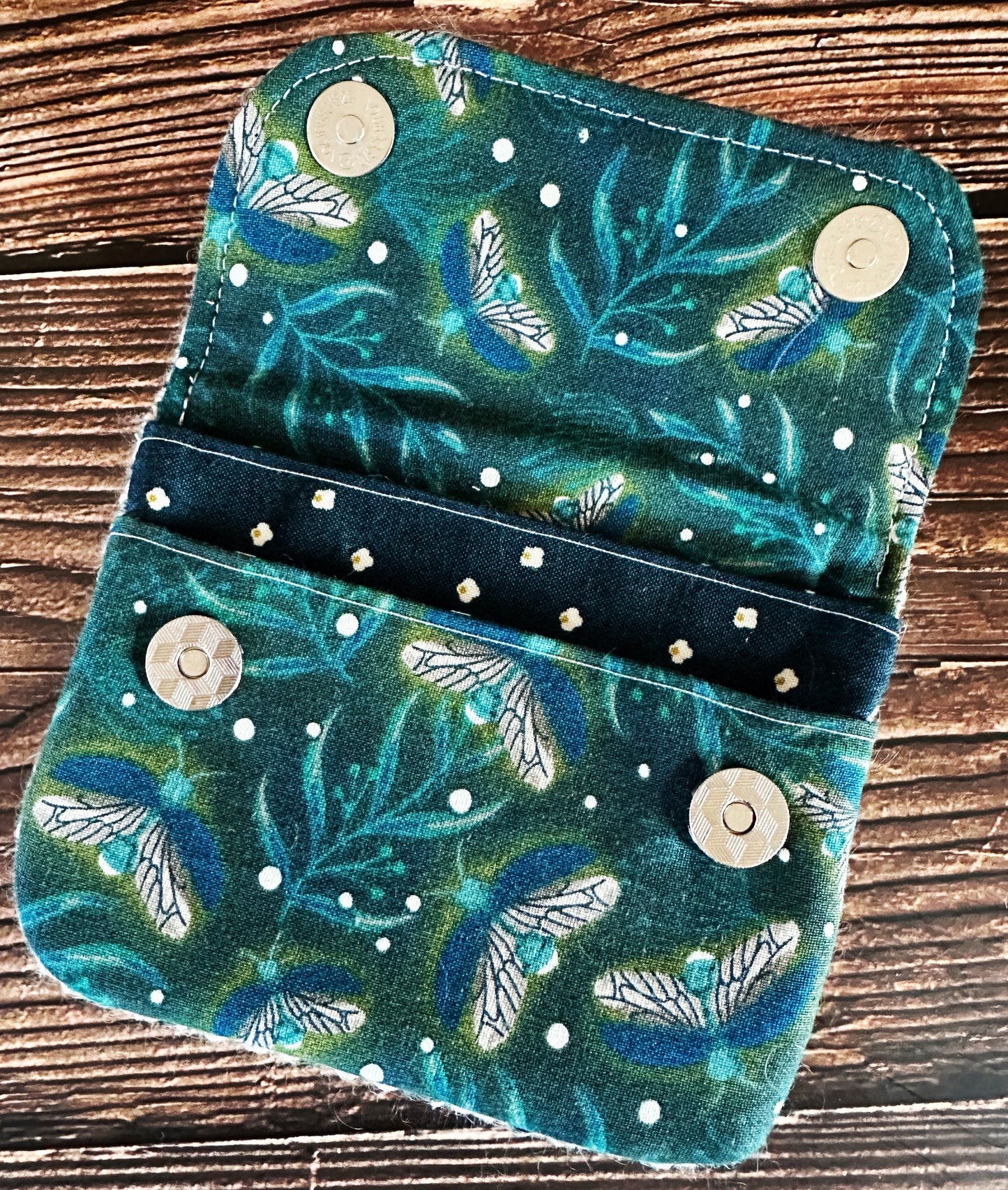 Fireflies & Woven Wool Simple Card Wallet