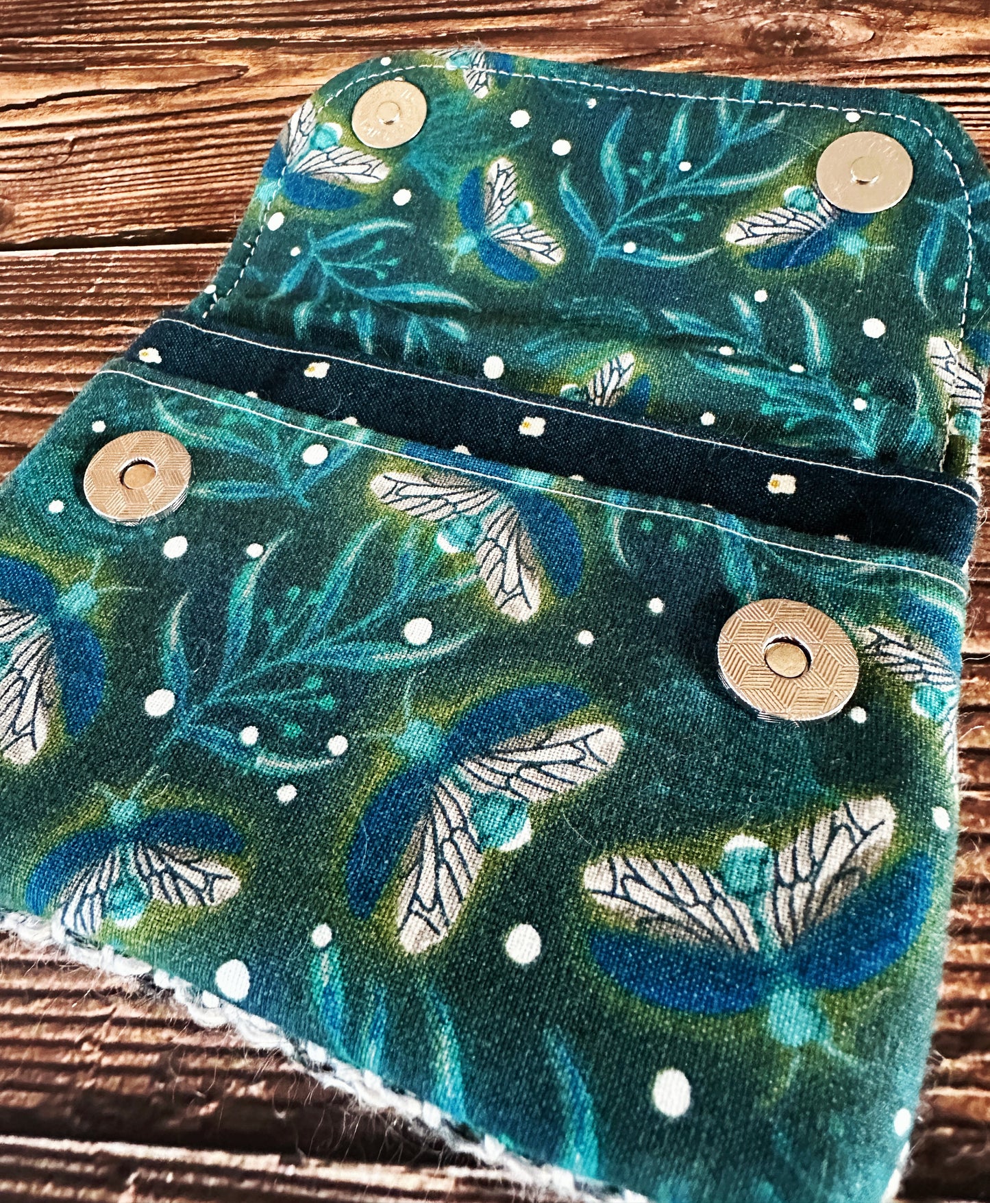 Fireflies & Woven Wool Simple Card Wallet