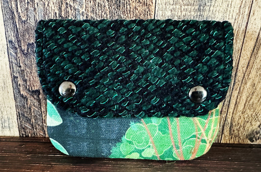 Mosses and Liverworts & Woven Wool Simple Card Wallet