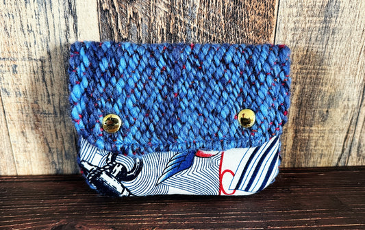 Hello Sailor! & Woven Wool Simple Card Wallet
