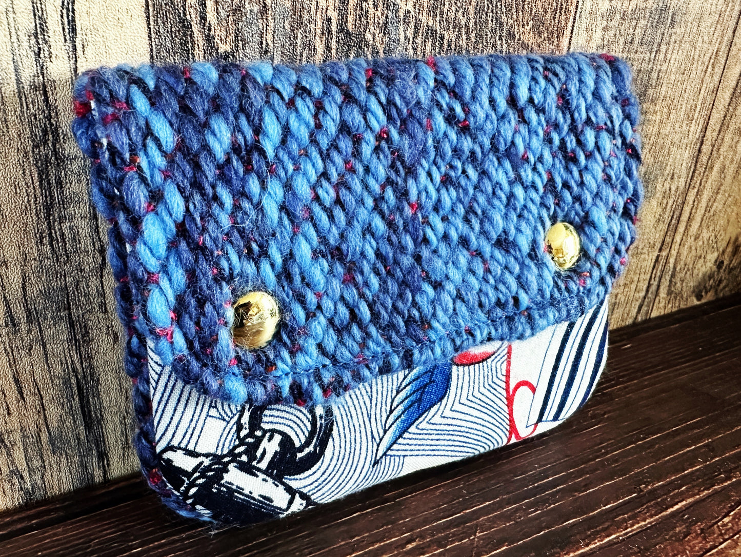 Hello Sailor! & Woven Wool Simple Card Wallet