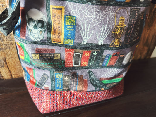 Dark Academia Bibliophile Large Project Bag