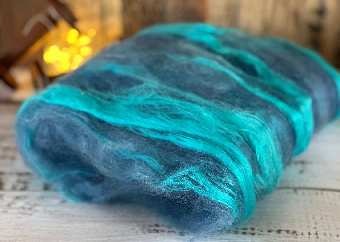 Mohair, Bamboo, BFL and Cashgora Art Batt for Spinning or Felting