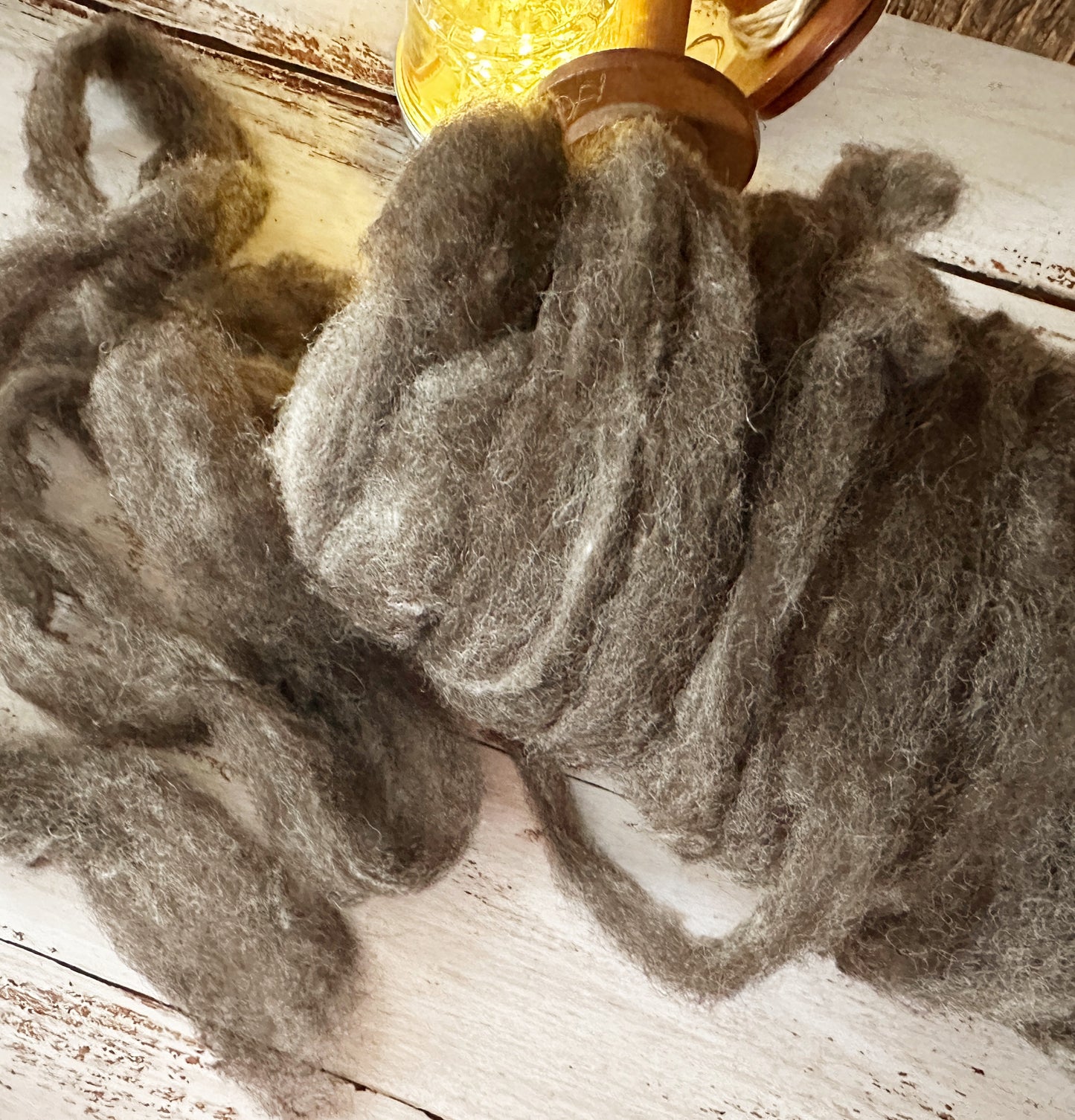BFL/Cormo/Shetland Roving from Frankie ~ 3 oz Bitty Bump