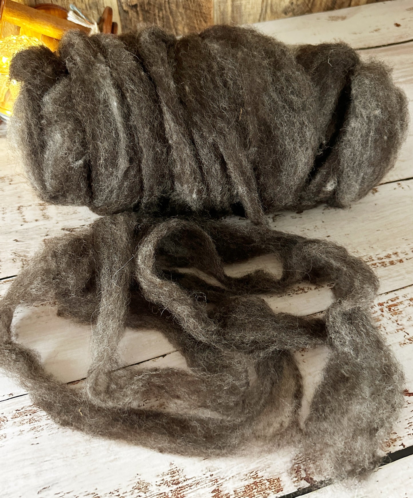 BFL/Cormo/Shetland Roving from Frankie ~ 3 oz Bitty Bump