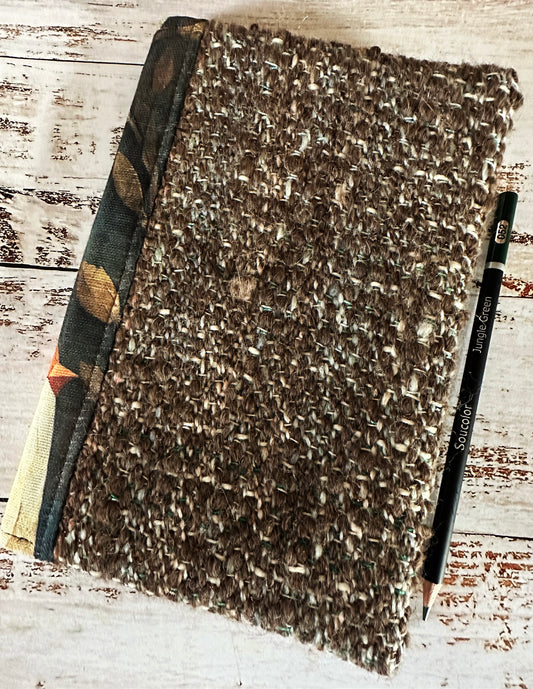 Songbirds with Handwoven Wool Adjustable A5 Journal Cover