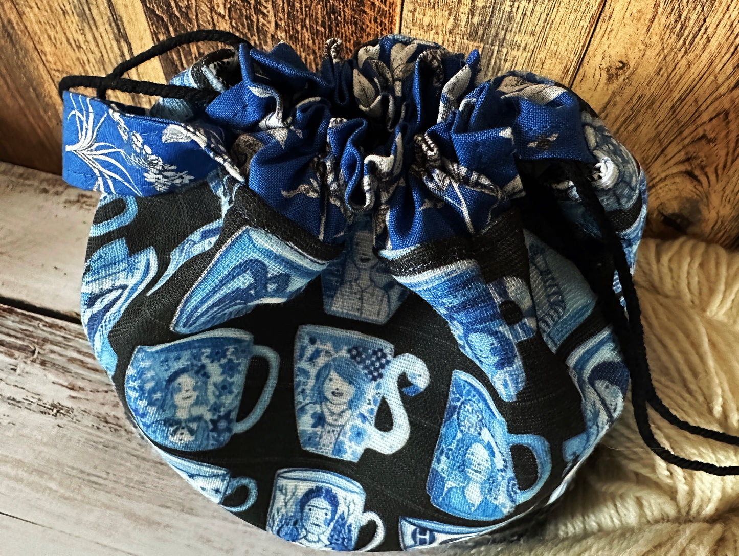 Famous Women with Handwoven Wool Small Project Bag