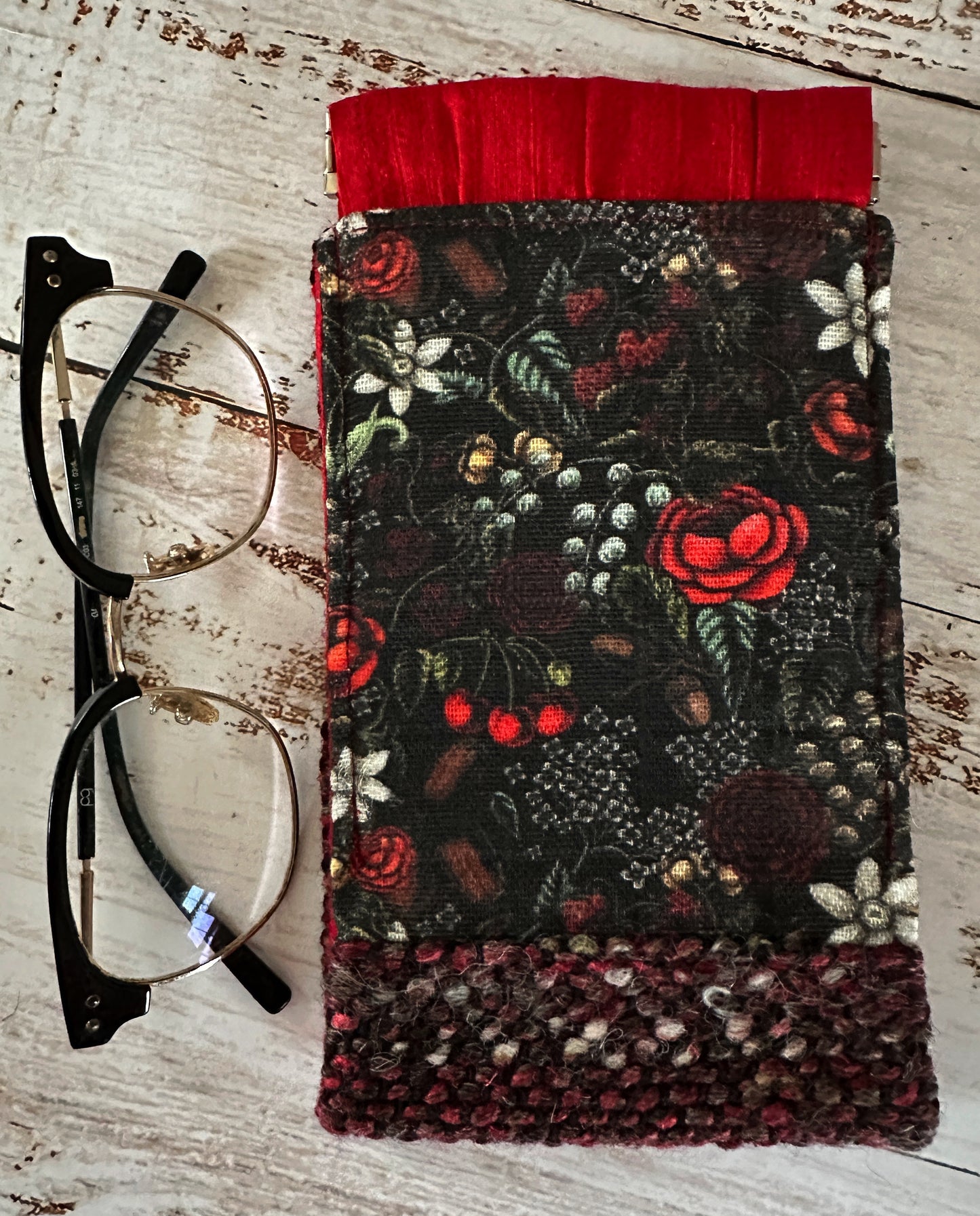 Swamp Rose Padded Glasses Cases