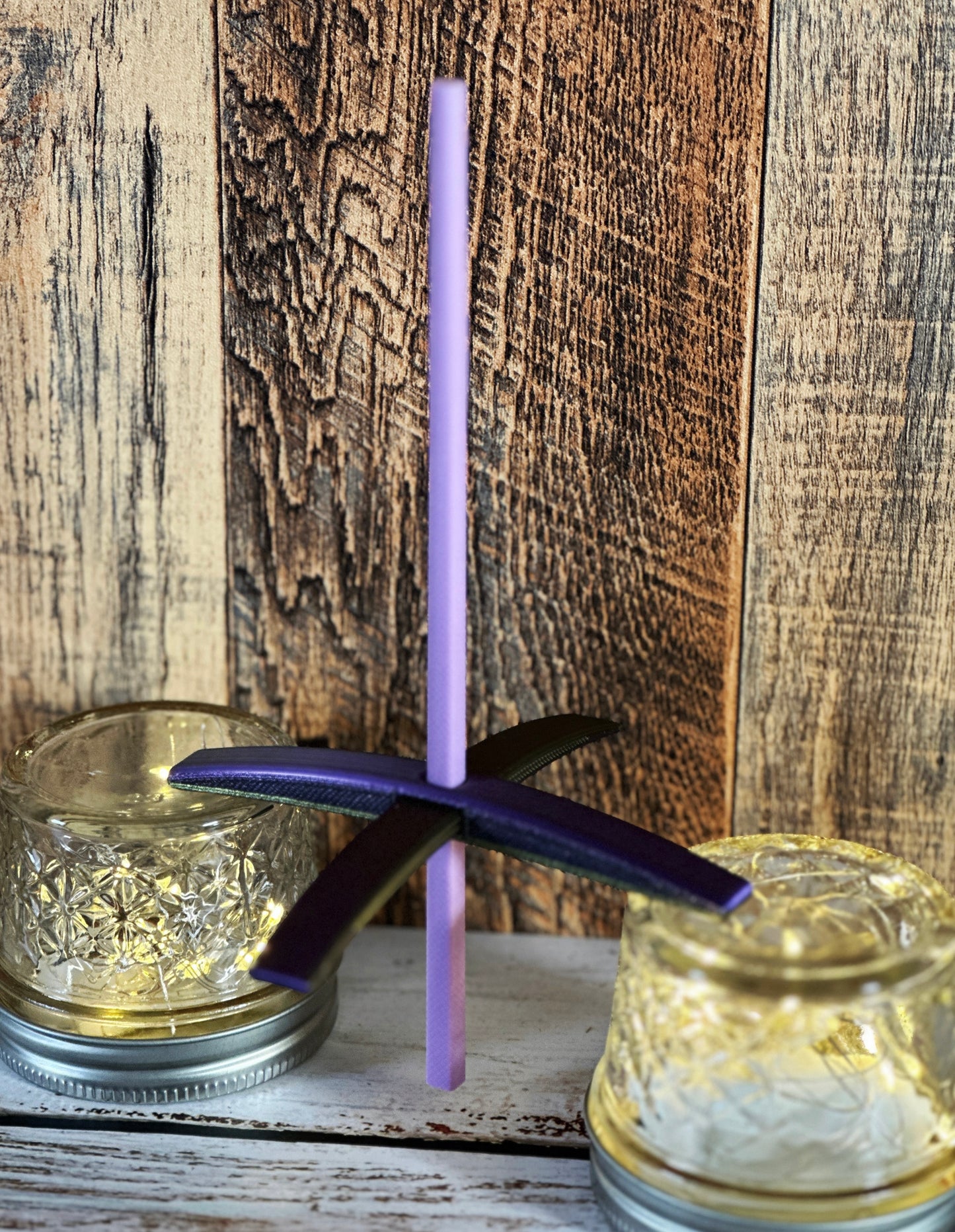 Beginner Turkish Drop Spindle Kit ~ Purple and Yellow