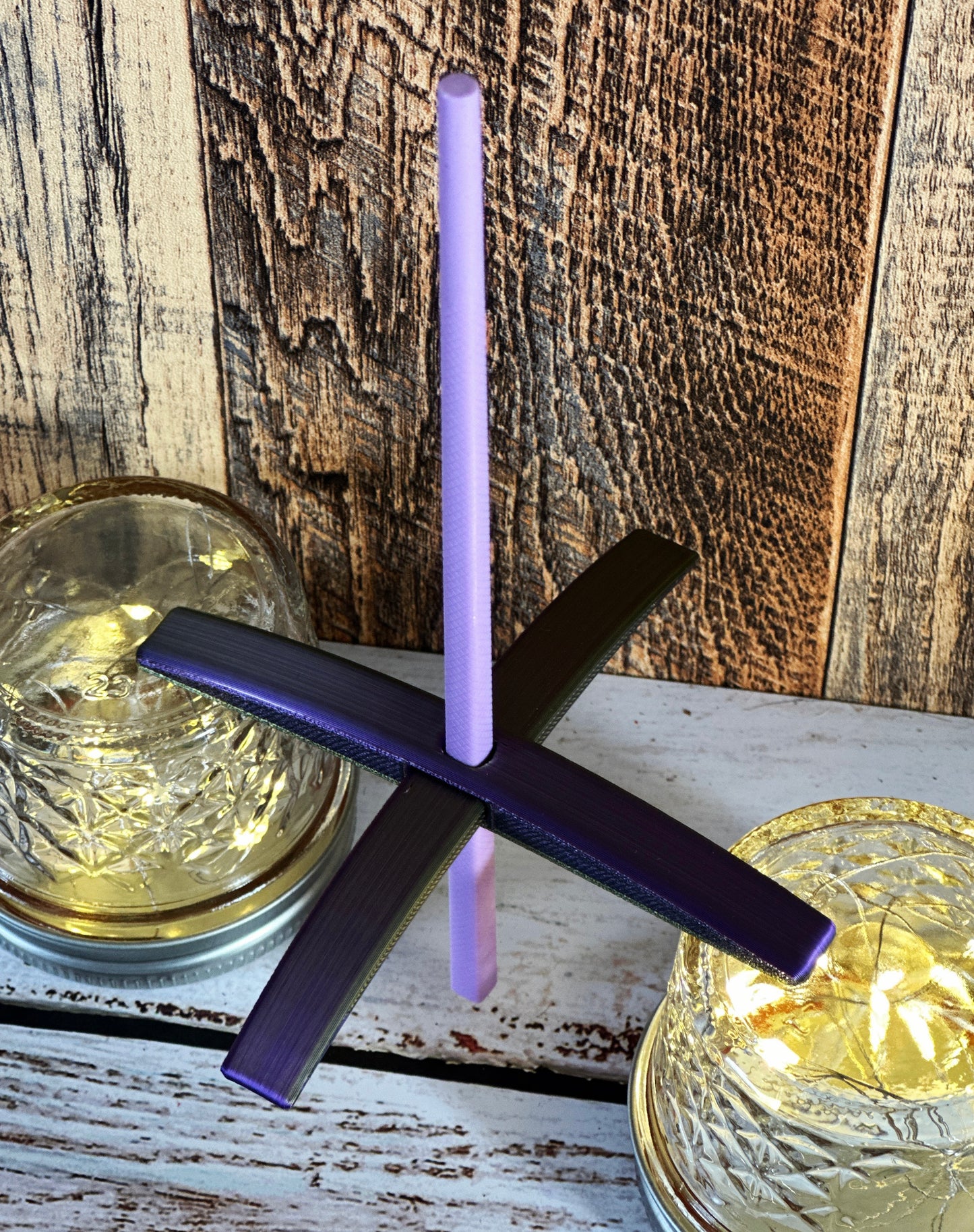 Beginner Turkish Drop Spindle Kit ~ Purple and Yellow