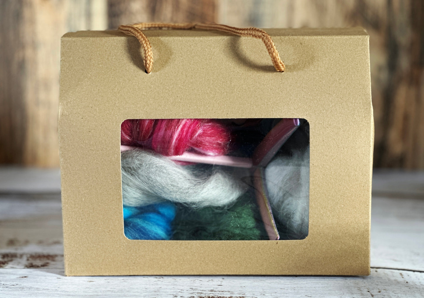 Beginner Turkish Drop Spindle Kit ~ Pink and Gold