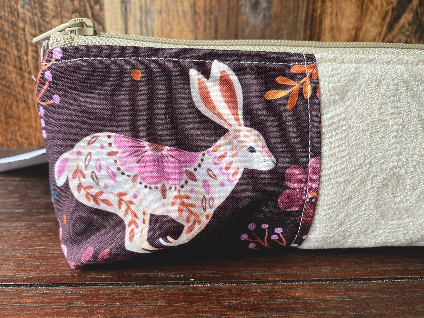 Owl and Rabbit Long and Lean Zipper Bag
