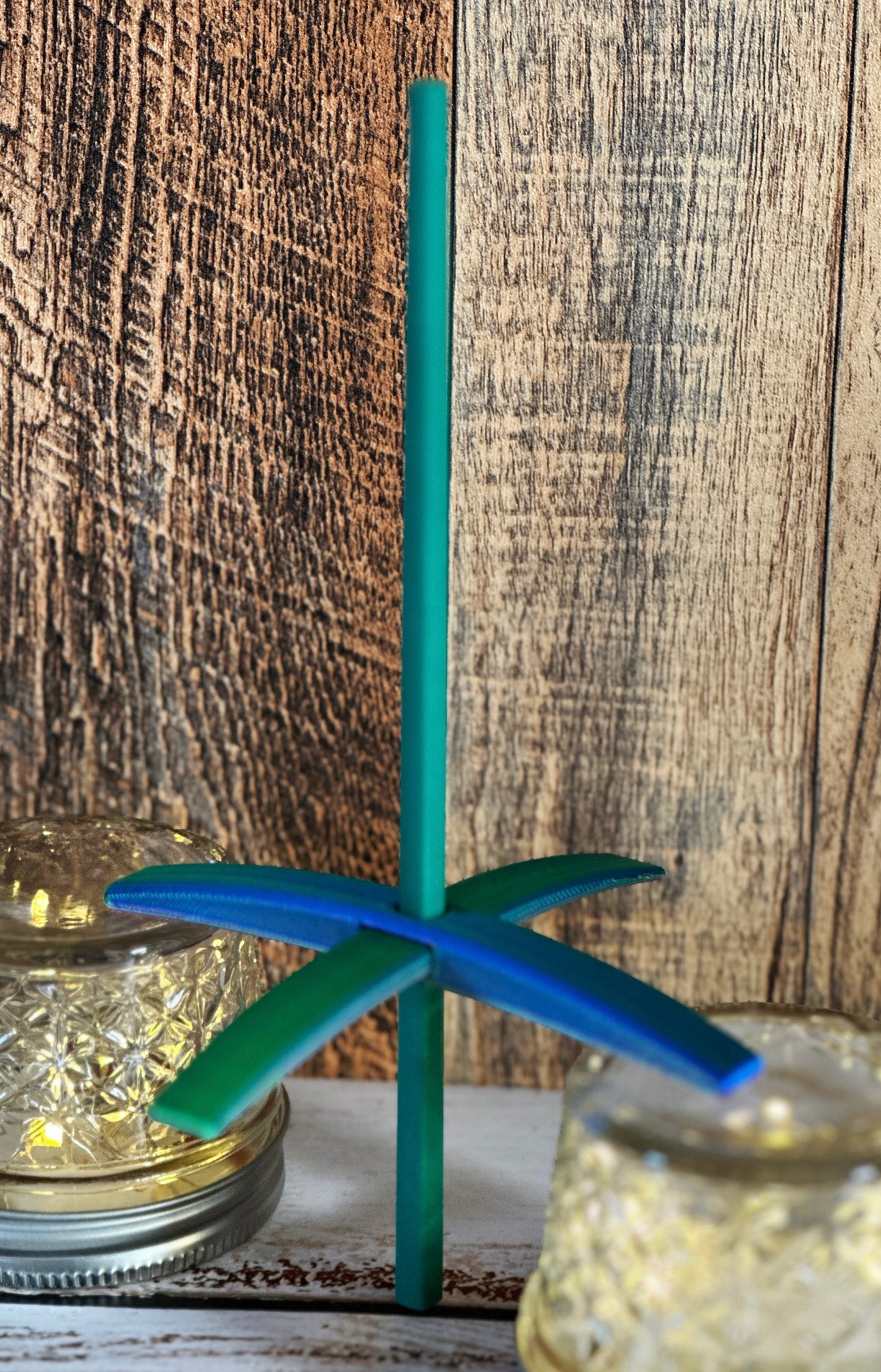 Beginner Turkish Drop Spindle Kit ~ Teal and Purple