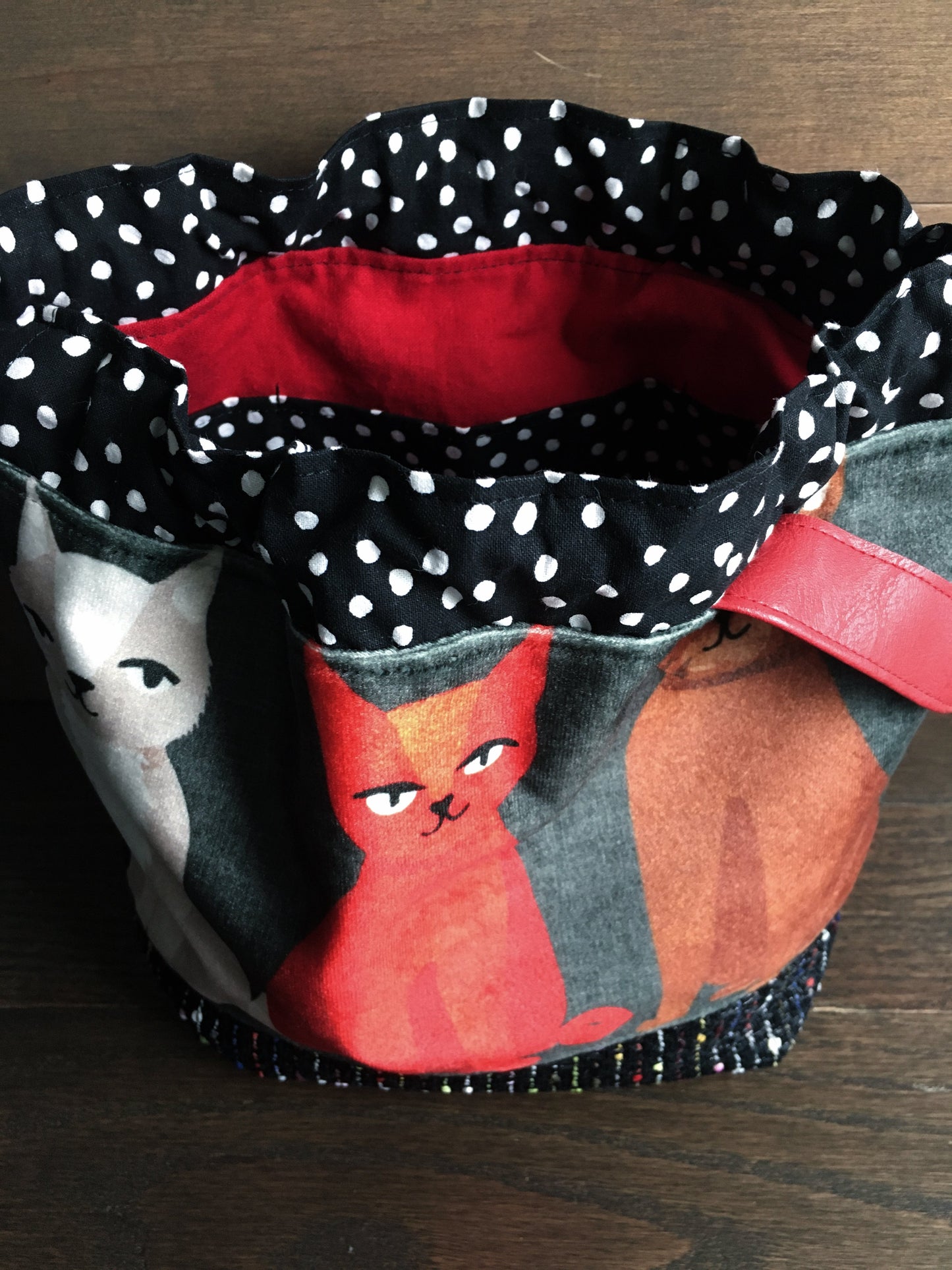 Velvet Kitties Medium Project Bag