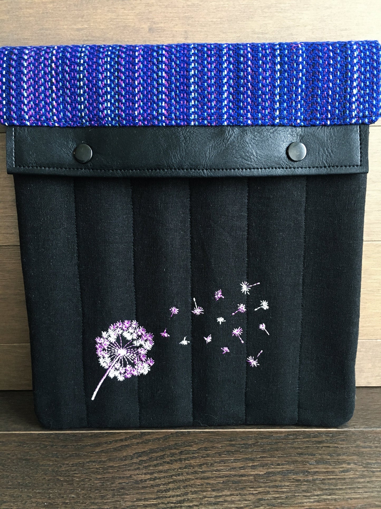 Violet Rainbow Dandelions Large Needle Wallet and Organizer
